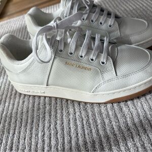 Saint Laurent women’s white sneakers